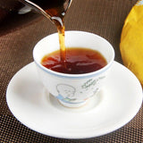 Yunnan Menghai Ancient Tree Shu Puer Tea,2021 Spring Ripe Puer Tea 357