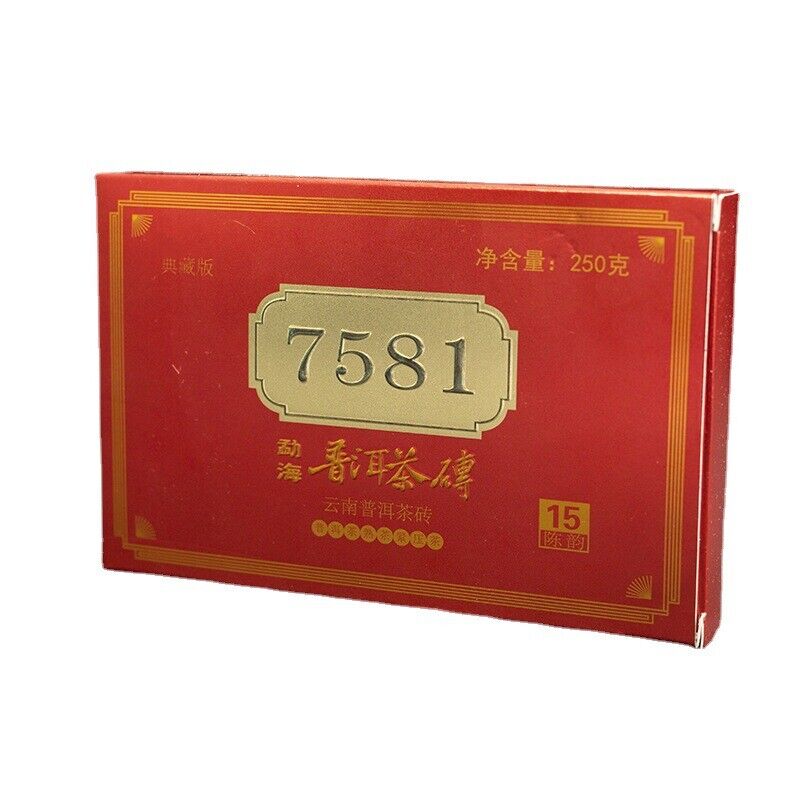 Yunnan Pu'er Ripe Tea Brick 250g Pu'er Ripe Tea Healthy Drink