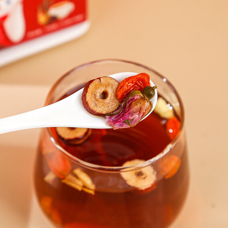 Healthy Brown Sugar Ginger Tea Bags | Red Dates Longan Goji Herbal Tea