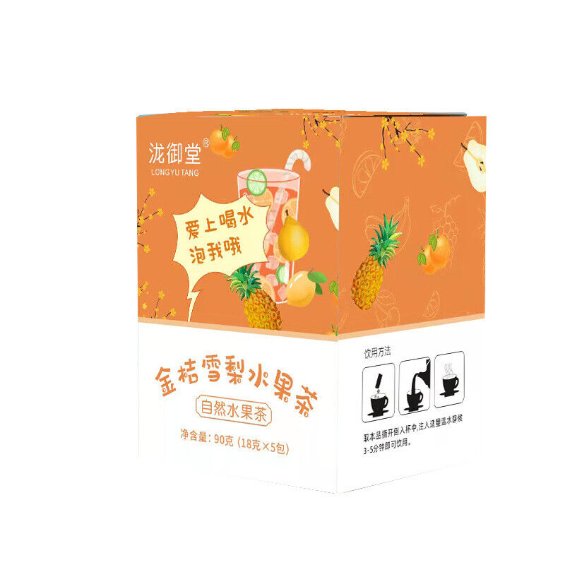 Independent Bags for Throat Dryness Relief Fruit Tea with Kumquat Pineapple Pear