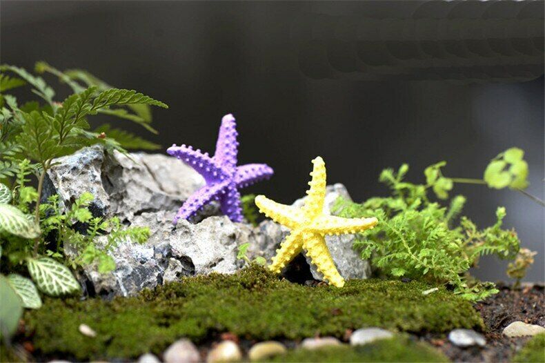 Figurine Mediterranean1pc Style Barbed Resin Starfish Crafts Artificial Figurine