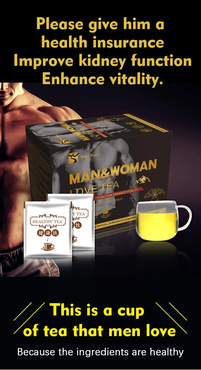 Energy Man&Woman Love Tea Boost Male Fertility Sexual Vitality Natural Maca