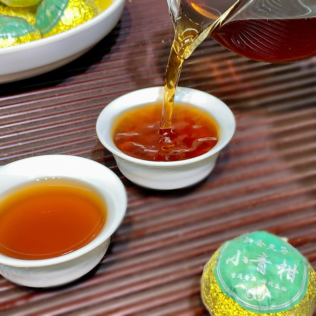 Xinhui Raw Sun-dried Small Green Citrus Bulk Puerh Tea Chen Pi Small GreenCitrus