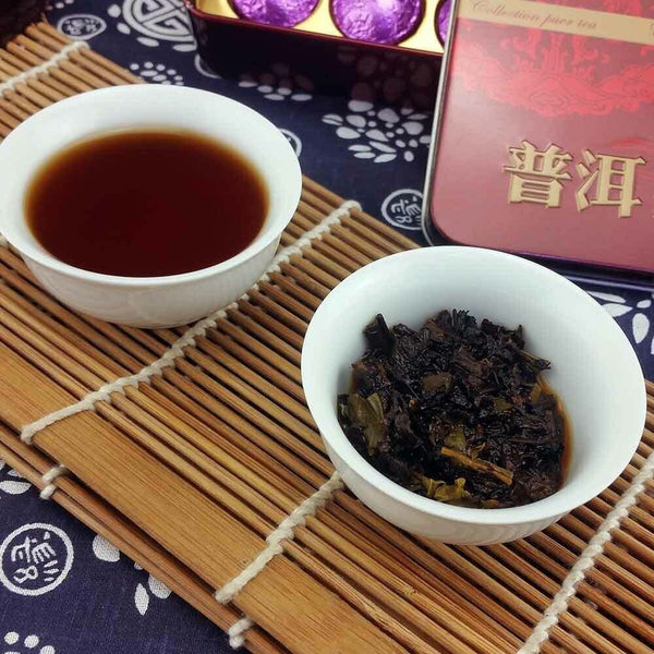 2021 2022 Jasmine Ripe Pu-erh Mini Tuo 75g Delicate Box