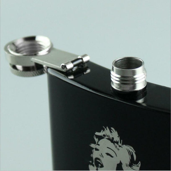 Hip Flask Stainless Steel Liquor Whisky Vodka Alcohol Drinkware Flagon Outdoor