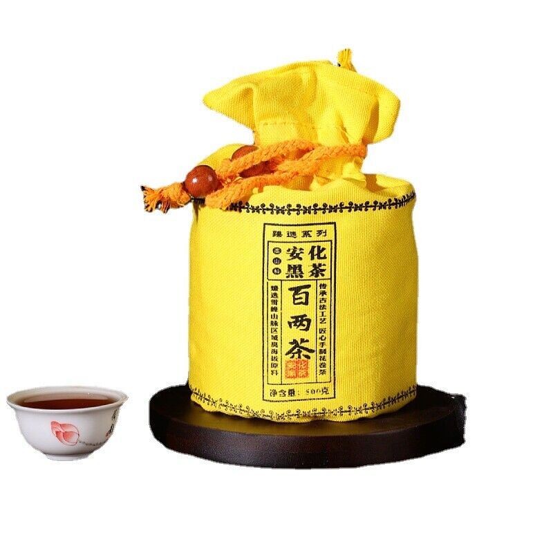 500g Anhua Black Tea Hundred Two Tea Dun Flower Roll Tea Aged Black Tea Main image