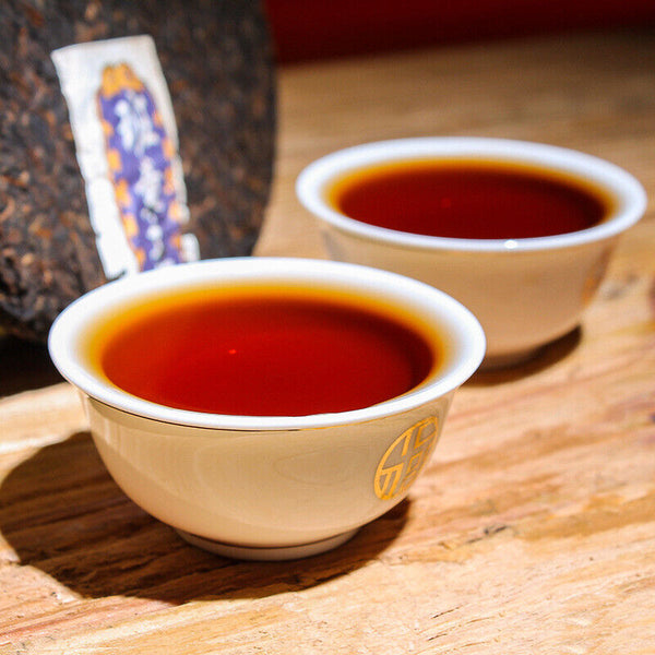 Yunnan Pu'er Tea Ripe Tea Cake Lao Banzhang Ripe Tea Cake 357g