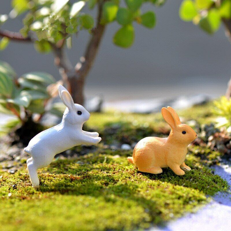 Moss Micro Landscape Deco Garden Mini 3pcs Rabbit Bottle Decoration Supplies Secondary image
