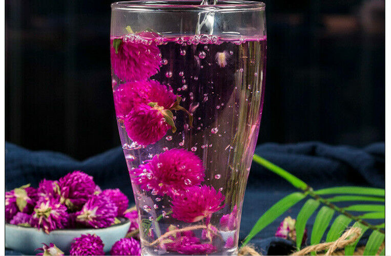 Weißer Tee Gomphrena Globosa Flower Tea Blumentee Kräutertee Drink Food
