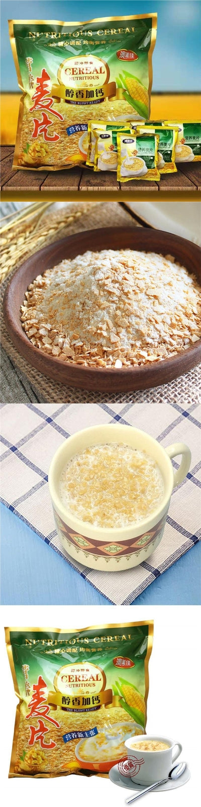 Instant Oatmeal Breakfast Cereal Sweet Milk Flavor Small Pack Quick Meal