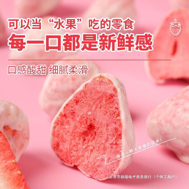 Yogurt Bites Fruit Snack 170g Can Freeze-Dried Strawberry with Chocolate