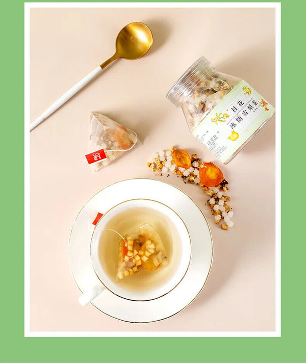 Herb Flower Tea Nourishing Lung and Throat Tea Osmanthus Snow Pear Fruits Tea