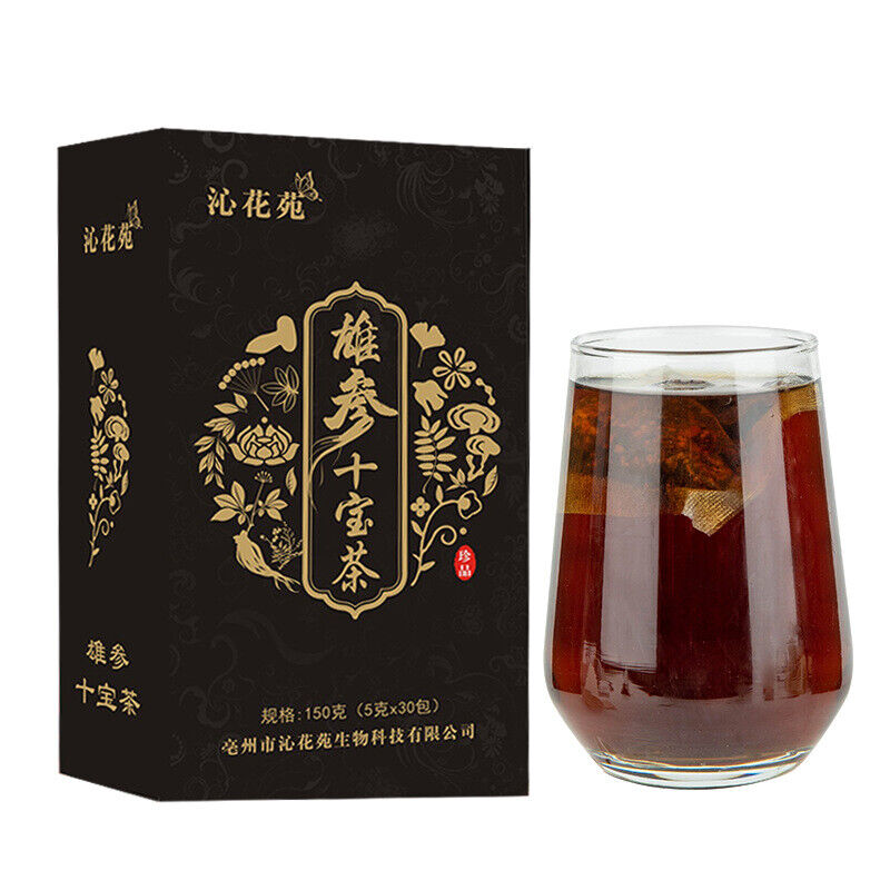 Ginseng Ten Treasures Tea, Huang Jing, Lycium Barbarum, Eucommia Male Flower Tea Main image