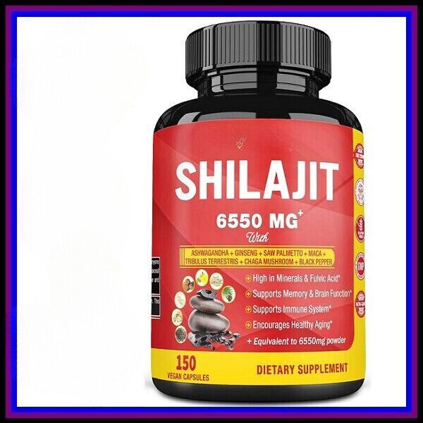 SHILAJIT 6550mg COMPLEX Healthy Aging Memory Brain Function Immune System 150C Secondary image