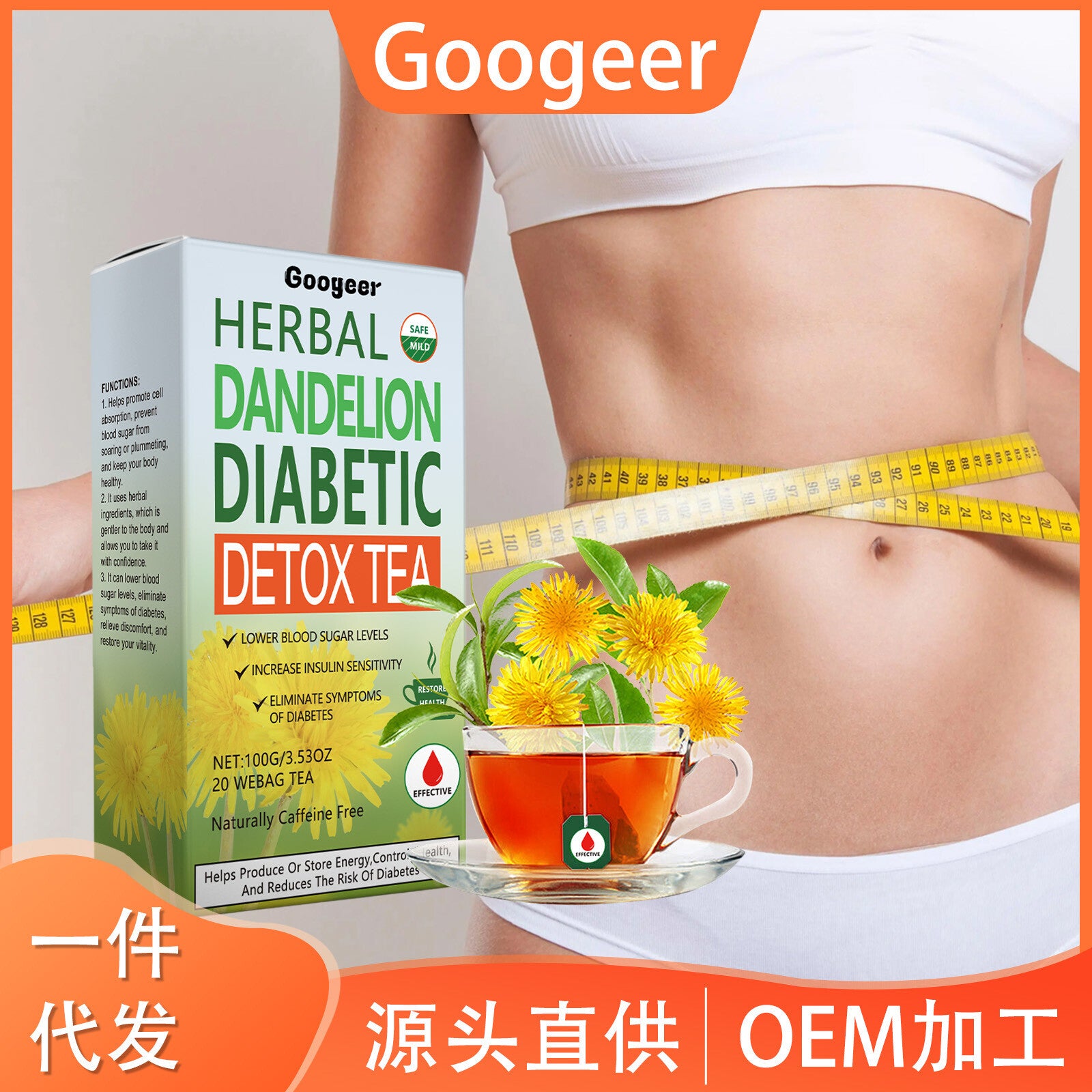 Conditioning & Purifying Blend 100g Googeer Herbal Detox Tea Bags Main image