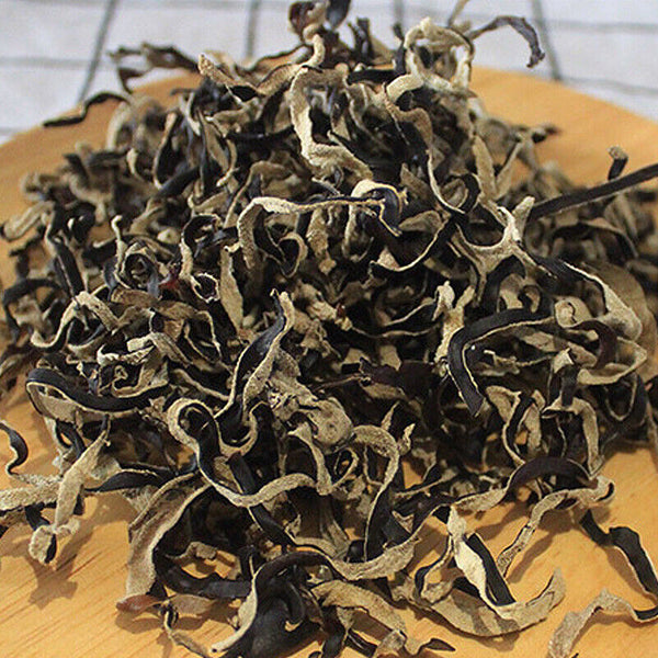 Dried Black Fungus Strips White Back Wood Ear Mushroom Jilin Specialty
