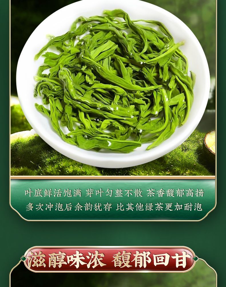 Premium Handcrafted Maojian Green Tea Authentic High Mountain Spring Tea 50g Can