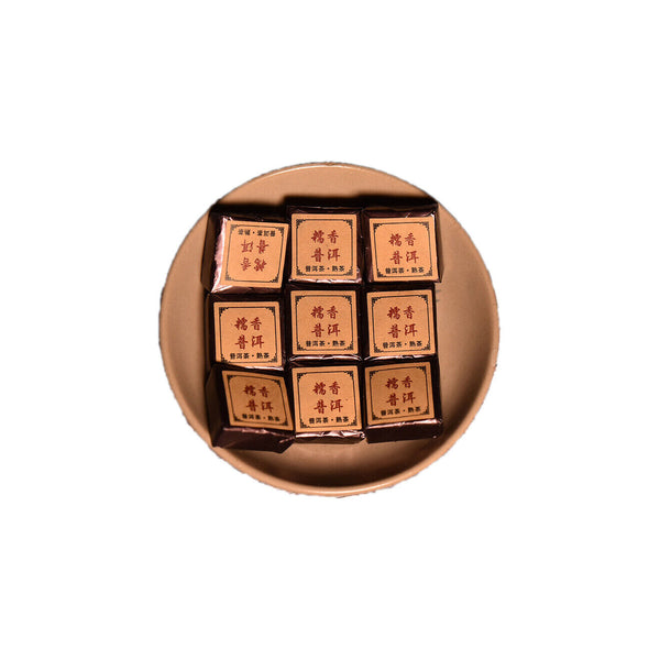 Yunnan Pu'er glutinous rice fragrant leaves mini cuo tea small square brick  tea