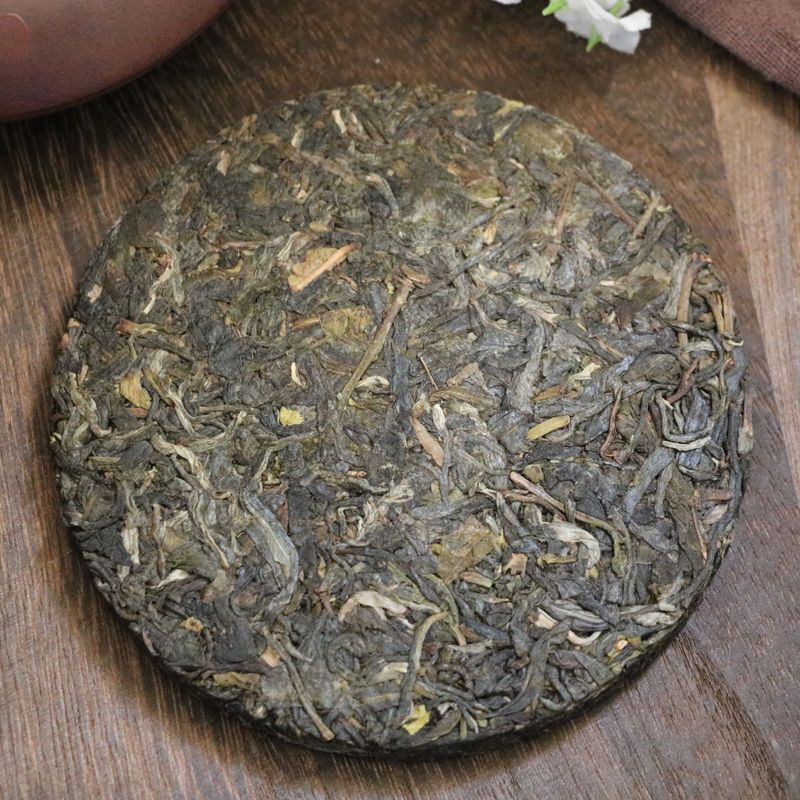 [Luck, Wealth, Longevity and Happiness] Puerh Raw Tea Pressed Cake Tea 100G