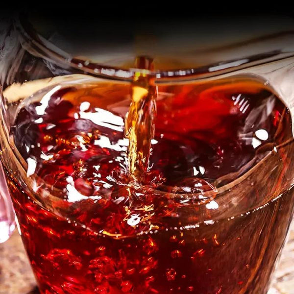 Aged Wild Black Gold Luzhou Fragrance Tea Yunnan Menghai Pu'er Ripe Tea