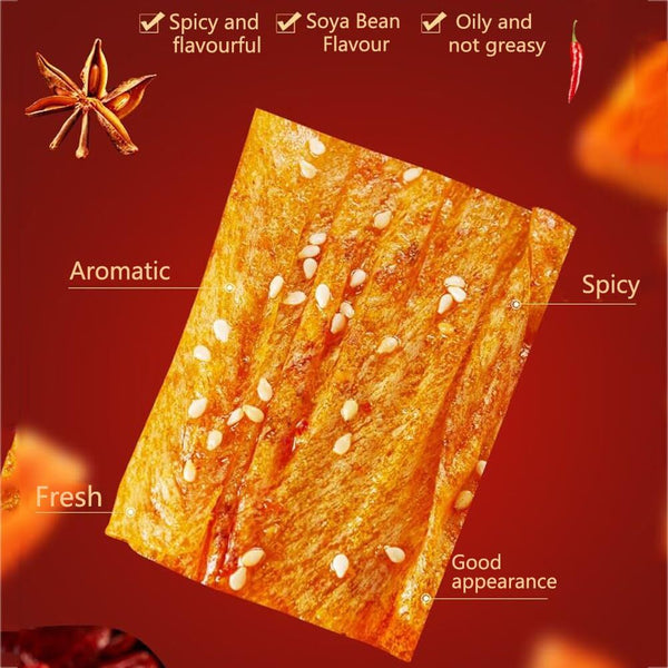 Pikante und herzhafte Latiao Spicy Hand Shredded Bean Peel Chili Snacks