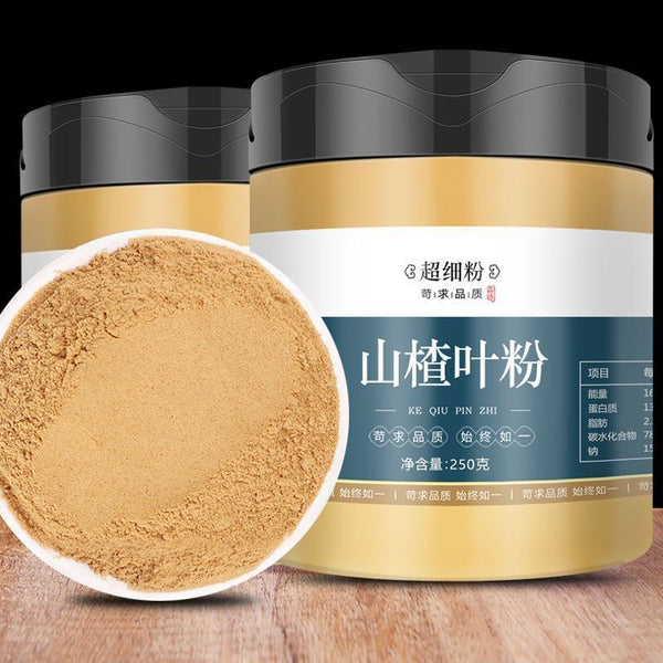 Wild Hawthorn Leaf Powder - Natural Herbal Tea Powder for Health 250g/can