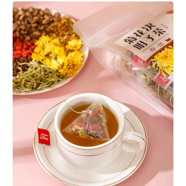 Chinese Chrysanthemum Medlar Liver Cleansing Detox Herbal Tea 5g*50packs
