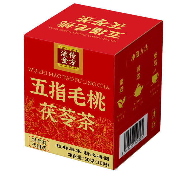 Five Fingers Peach Poria Tea Triangular Bag Dampness Nourishing Tea