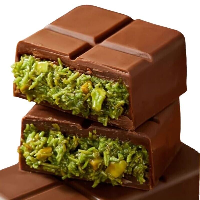 Dubai Pistachio Chocolate with Pure Cocoa Butter 🍫 Popular Snack Recommendation Main image
