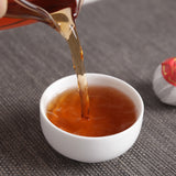 Yunnan Puerh Tea Xinhui Xiaoqingkang Palace Puerh Ripe Tea 250g Bamboo Basket