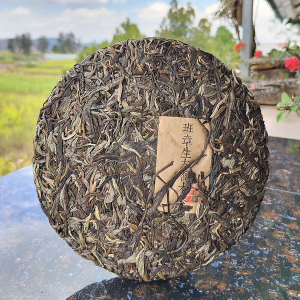 357g Laobanzhang Raw Tea First Spring Pu-erh Raw Cake Menghai Pu-erh Tea