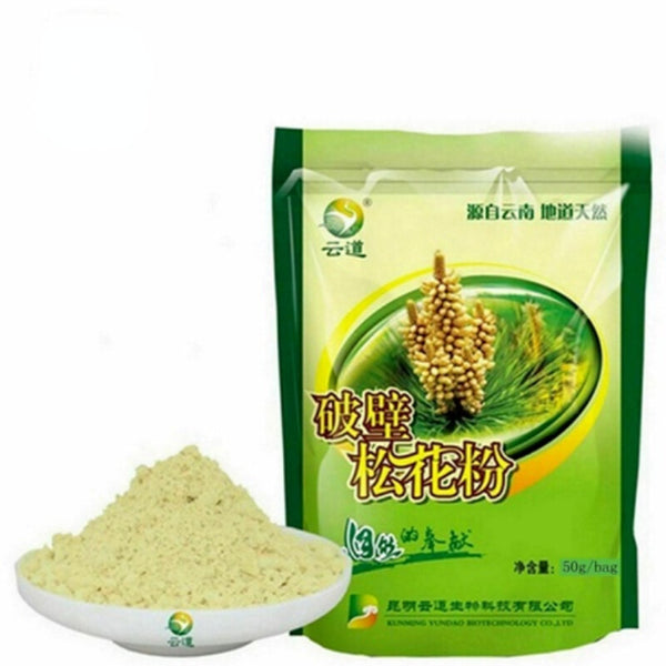 Zertifiziertes Wild Harvested Shell-gebrochenes Pine Pollen Pulver 99% Riss3*50g