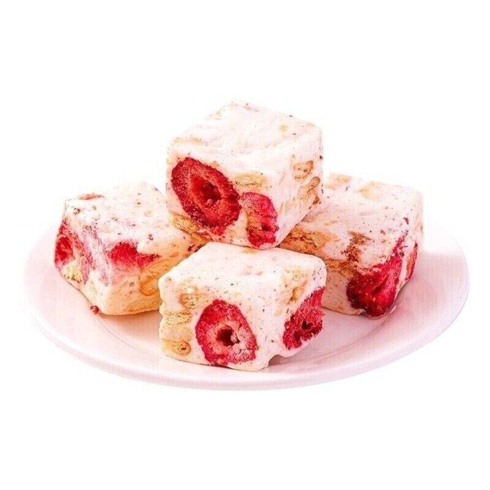 Handcrafted Strawberry Goat Milk Puff Premium Dried Fruit Snack