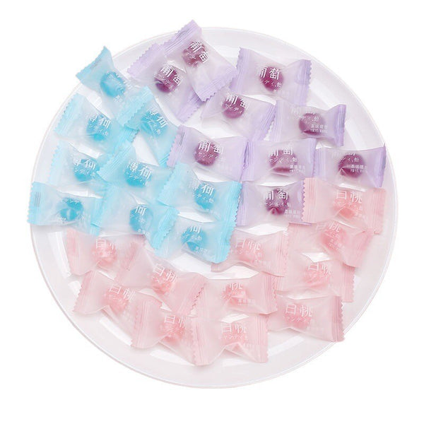 White peach candy, wedding candy, fruit candy, hard candy, snacks, and snacks