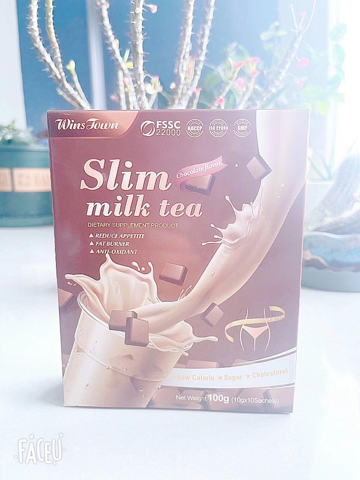 Slimming Milk Tea Chocolate Flavor Supplements Weight Loss Protein Powder 100g