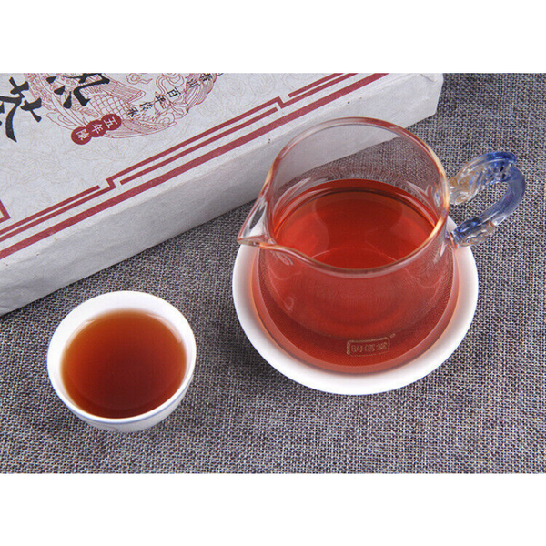 Black Tea Puerh Tea Ripe Tea 1000g Brick Old Tea Stem Dragon Bone Ripe Tea