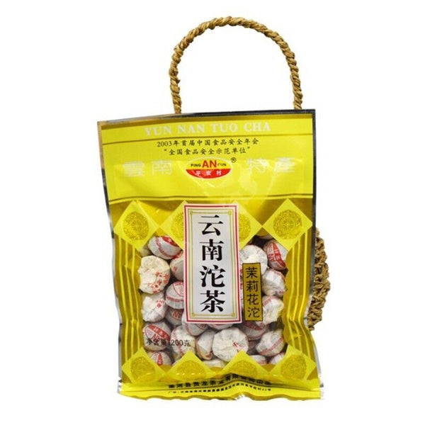 Yunnan Lianghe Jasmine Pu-erh Mini Tuo Tea 200g Hui Long Region Fragrant