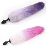 Silicone Anal Plug Anal Beads fox tail Butt plug Role Play Sex Toy for Women Men