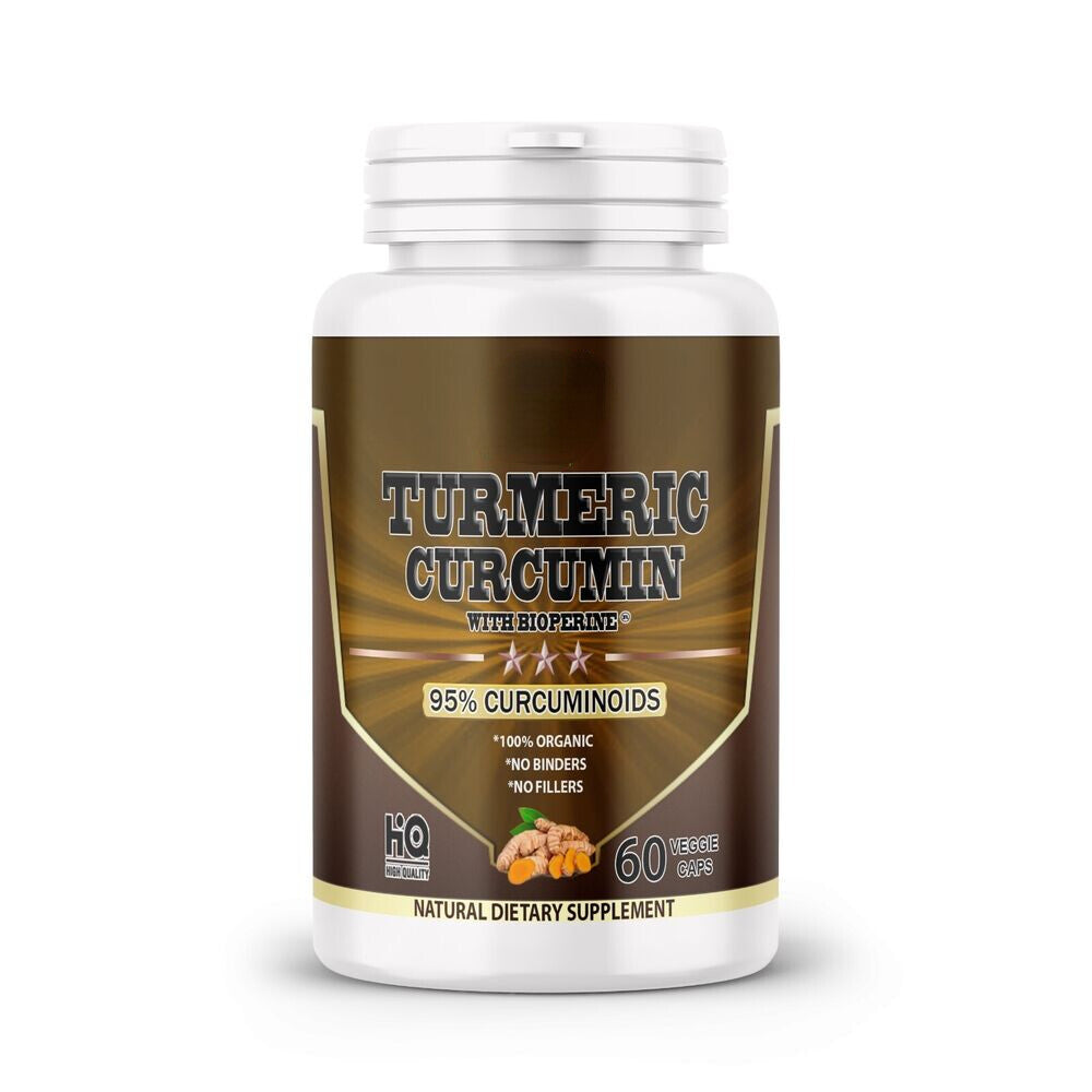 Turmeric Curcumin Potency 95% BioPerine Black Pepper Extract Bone & Joint Health