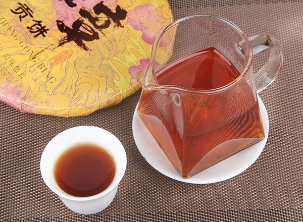 Lao Ban Zhang Ripe Puer Tea Cake Fermented Puerh Organic Tea Cake 357g/12.59oz