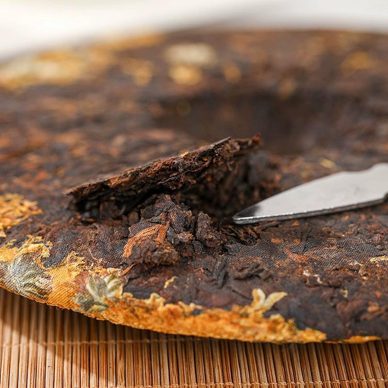 357g High-Quality Ripe Chrysanthemum Pu'er  Yunnan Tea Tree King Pu'er Tea Cake