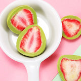 60g Freeze-dried Strawberry Filling Matcha Cocoa Milk Flavored Chocolate Balls