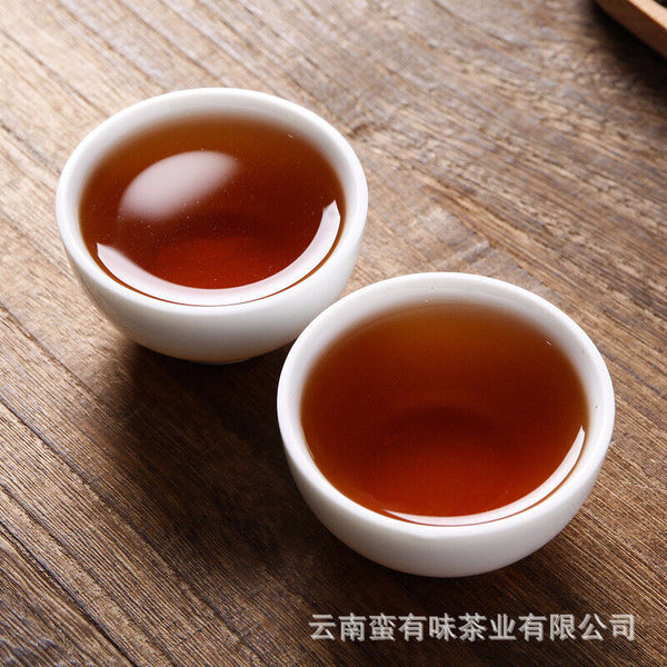 500g Yunnan Puerh Ripe Tea, Menghai Glutinous Fragrance Tea Fossilised Loose Tea
