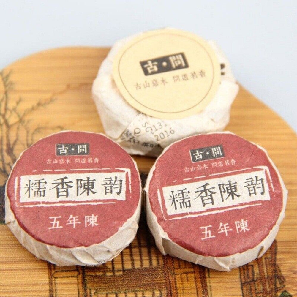 Ripe Pu-erh Tuo Tea 100g Glutinous Rice Scented Fermented Dark Tea Rich Flavor