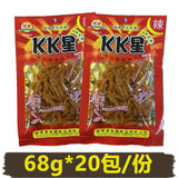 50 Bags Super Spicy Dejian KK Star Spicy Strips Hunan Specialty Snacks超辣KK星辣条50袋