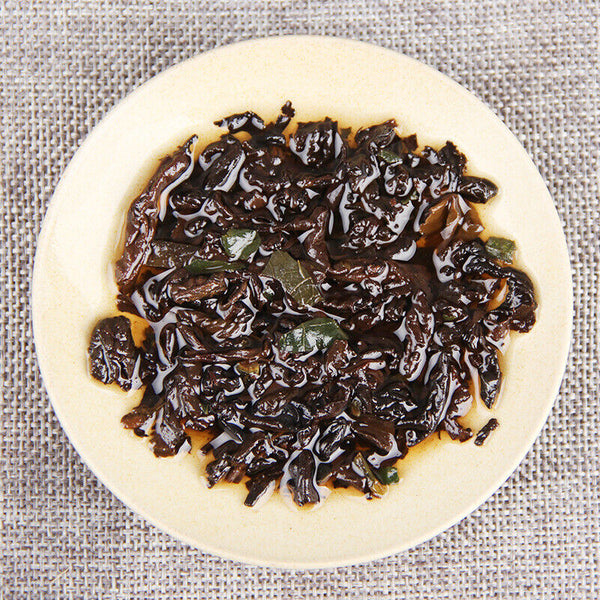 Glutinous Rice Fragrance Puerh Ripe Tea Dragon Pearl 500g Puerh Tea Tuocha