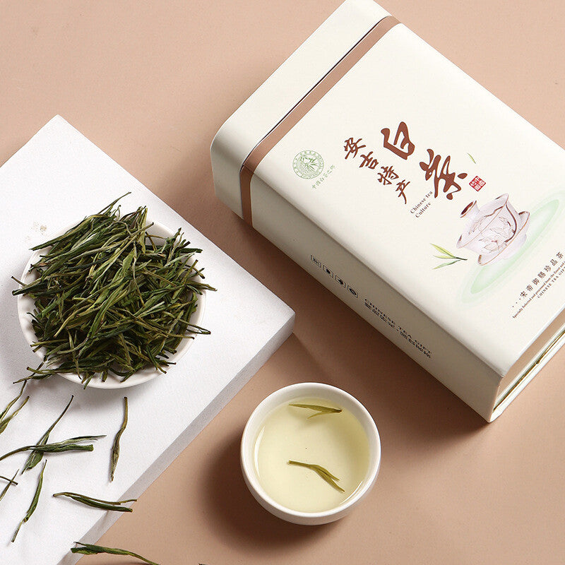 Grade Two Phoenix Style Pre-Qingming Gift Box Green Tea 125g New Anji White Tea