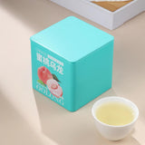 Fruit Tea with White Peach Herbal Tea Cold Brew Tin Can Peach Oolong Tea Floral