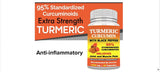 Turmeric With 95% Curcumin Joint and Muscle Pain Relief With Black Pepper