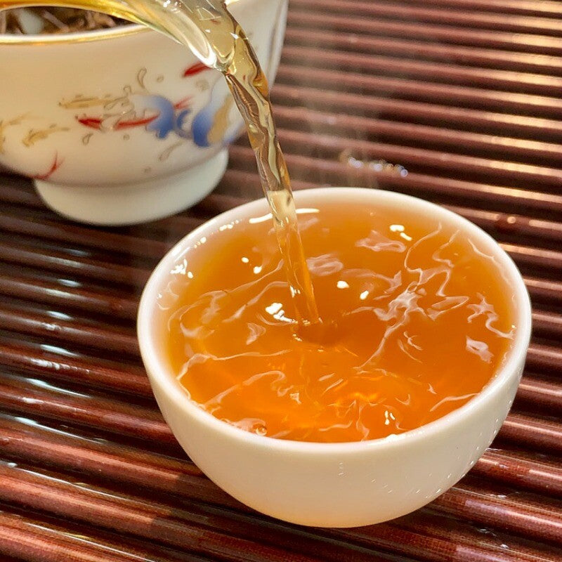Fruity Bulk Tea Wuyi Jinjunmei Black Tea Yellow Buds New Tea Loose Tea 500g